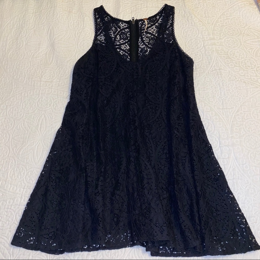 Free People black lace dress